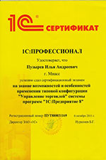 Сертификат Пузырев И.А.